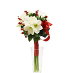 Букет из амариллисов белых