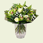 Букет из орхидей, роз и фрезий