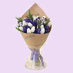 Букет из тюльпанов и гиацинтов